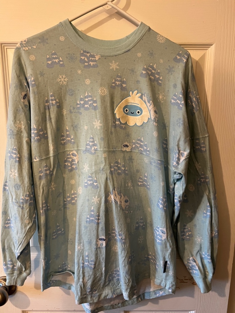 Disney Yeti Spirit Jersey Graphic Long Sleeve Top